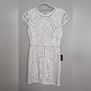 Lulus Spread Your Shine White Sequin Dress, size small